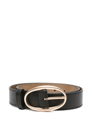 Vanessa Bruno oval-buckle leather belt - Black