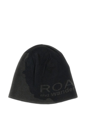 ROA x Wander jacquard-logo beanie hat - Black