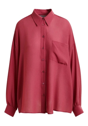 Essentiel Antwerp Ifire ruffled pocket shirt - Pink