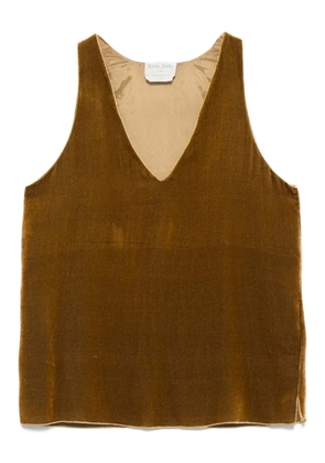 Forte Forte velvet V-neck top - Green
