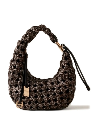 Borbonese mini La Nido woven shoulder bag - Brown