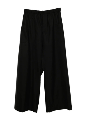 marina yee wool wide-leg trousers - Black