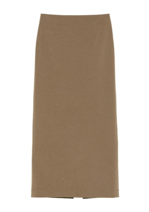 Nanushka dart-stitching maxi skirt - Green