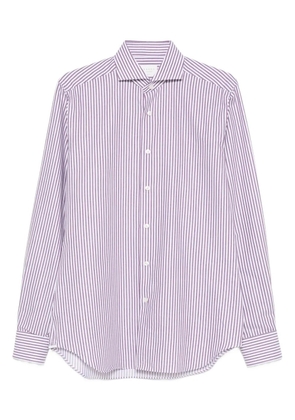 Xacus striped cotton shirt - White