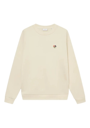 Les Deux floral-embroidered crew-neck sweatshirt - White