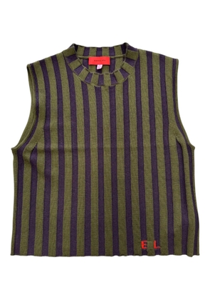 Eckhaus Latta Keyboard striped vest - Purple