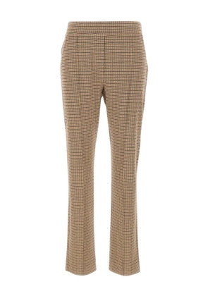 ELENA MIRO` print elasticated-waistband trousers - Neutrals
