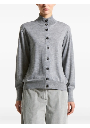 Peserico buttoned high-neck cardigan - Grey