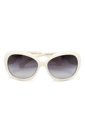 Dolce & Gabbana Pre-Owned round-frame sunglasses - White