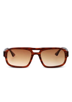 FIVEFOURFIVE 545 Frame 03 browline sunglasses - Brown