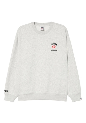 AAPE BY *A BATHING APE® logo patched sweatshirt - Grey