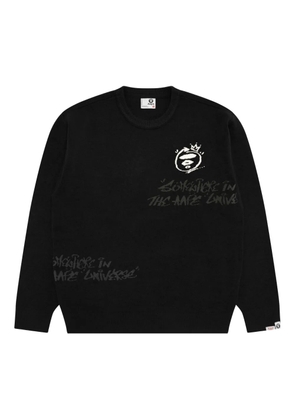 AAPE BY *A BATHING APE® crew-neck sweater - Black