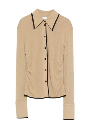 Nanushka button-fastening polo top - Neutrals