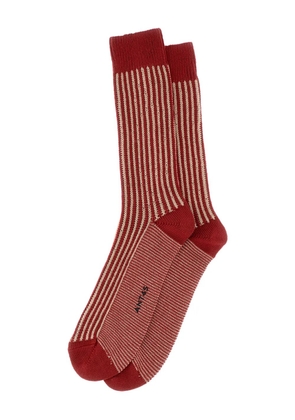 ANT45 Capri striped ribbed socks - Red