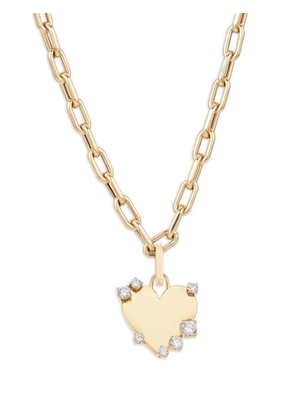 Adina Reyter x YSE Beauty 14K yellow gold Dog Tag diamond necklace