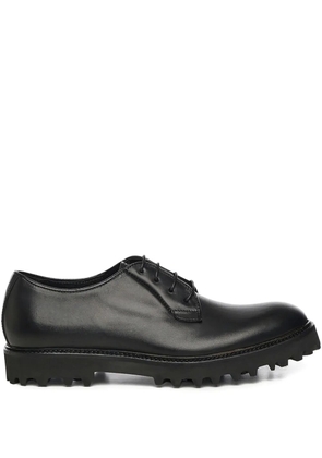 Giuliano Galiano Castro leather Derby shoes - Black