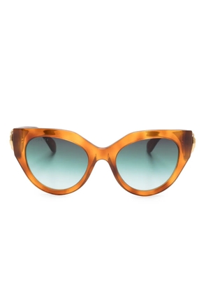 Gucci Eyewear tortoiseshell-effect cat eye-frame sunglasses - Brown