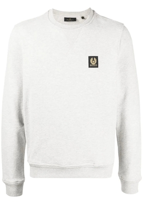 Belstaff logo-patch cotton sweatshirt - Grey