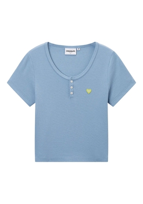 CHOCOOLATE fine ribbed T-shirt - Blue