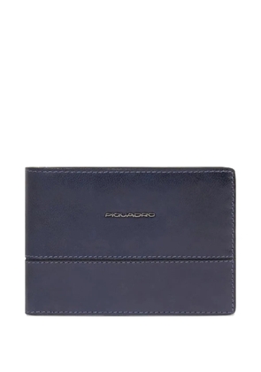 PIQUADRO logo-detail wallet - Blue