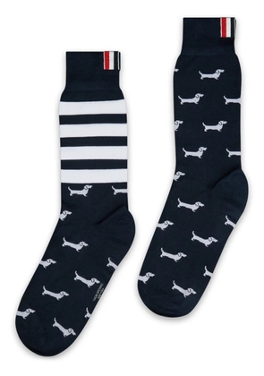 Thom Browne mid-calf socks - Blue