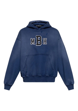 MISBHV logo-embroidered hoodie - Blue
