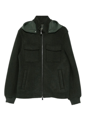 Manuel Ritz zip-uo hooded bomber jacket - Green