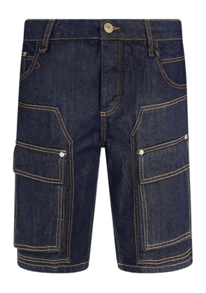YES LONDON cargo-pocket denim shorts - Blue