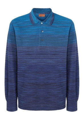 Missoni ombre-effect polo shirt - Blue