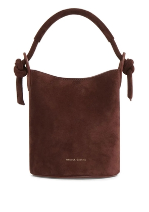 Mansur Gavriel mini Fortuna bucket bag - Brown