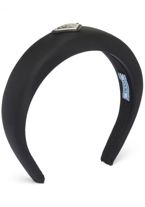 Prada Re-Nylon triangle-logo headband - Black