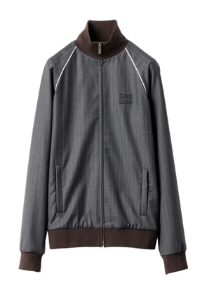 Miu Miu pinstripe jacket - Grey