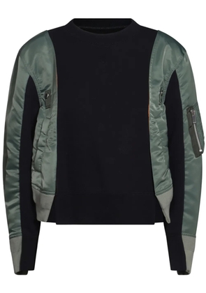 sacai panelled sweatshirt - Blue
