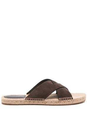 Zegna slip-on suede espadrilles - Brown
