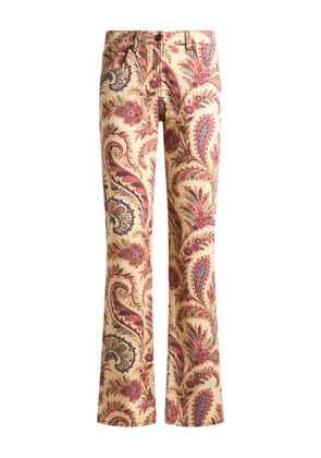 ETRO paisley-print straight-leg jeans - Neutrals