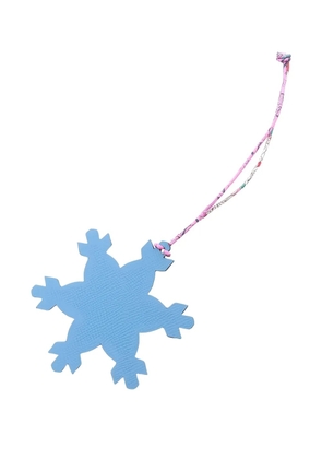 Hermès Pre-Owned snowflakes bag charm - Blue