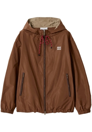 Miu Miu hooded jacket - Brown