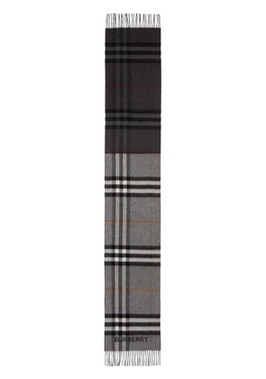 Burberry checked pattern scarf - Grey