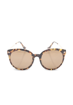 Balenciaga Pre-Owned tortoiseshell round-frame sunglasses - Brown