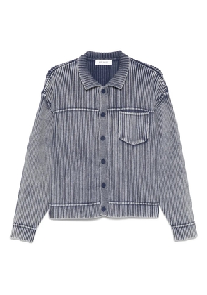 Aya Muse ribbed-knit cardigan - Blue
