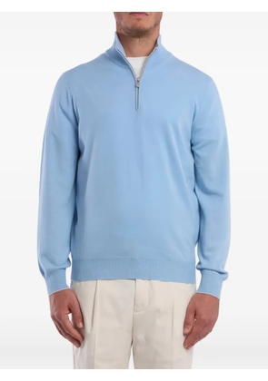 Brunello Cucinelli zip turtleneck - Blue