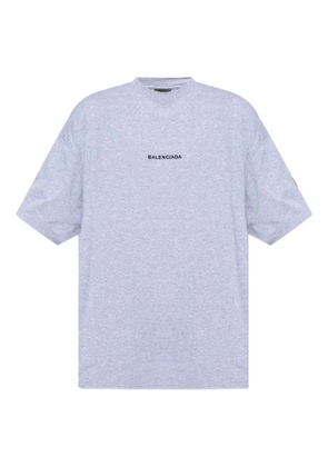 Balenciaga logo-patch T-shirt - Grey