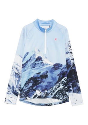 Perfect Moment mountain-print top - Blue