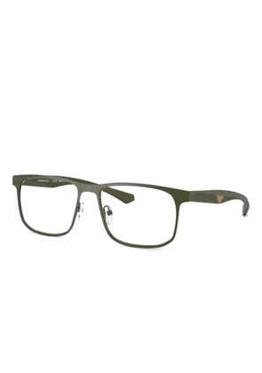 Emporio Armani rectangle-frame glasses - Green