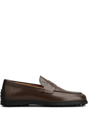 Tod's leather loafers - Brown