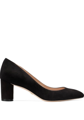 Stuart Weitzman Amata 60 almond-toe block-heel pumps - Black