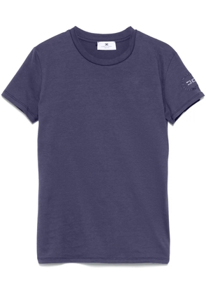 Elisabetta Franchi rubberised-logo T-shirt - Blue
