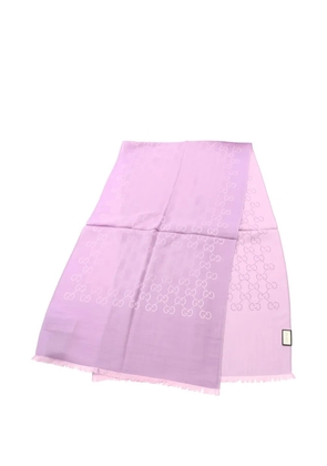 Gucci Pre-Owned 2020s GG pattern scarf - Purple