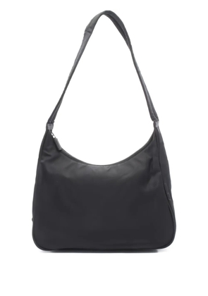 Prada Pre-Owned triangle-logo shoulder bag - Black