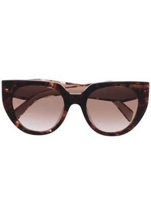 Prada Eyewear cat-eye frame sunglasses - Brown